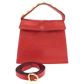 Borsa vintage rossa Salvatore Ferragamo