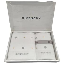 Ensemble de serviettes Givenchy en coton blanc