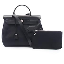 Borsa a mano 2-Way Hermes Herbag Zip PM in Nero - Hermès