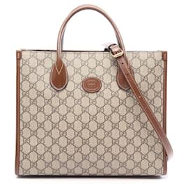 Gucci GG Supreme 2-Way Tote Bag