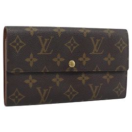 LOUIS VUITTON PochettePorte MonnaieCredit Long Wallet M61726 LV Auth bs36706