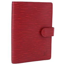 LOUIS VUITTON Epi Agenda PM Terminplaner-Cover Rot R20057 LV Auth 196319