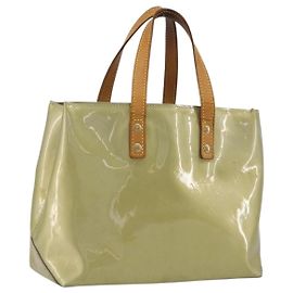 LOUIS VUITTON Monogram Vernis Reade PM Hand Bag Gris M91145 LV Auth 196185