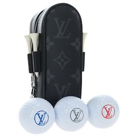 LOUIS VUITTON Monogram Eclipse Set Golf Andrews Bag Charm GI0344 LV Auth 194695M