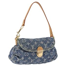 LOUIS VUITTON Monogram Denim Mini Preity Shoulder Bag Blue M95050 Auth 195231SAM