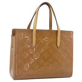 LOUIS VUITTON Monogram Vernis Catalina BB Rose Velours M90015 LV Auth BA14198
