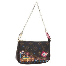 LOUIS VUITTON Monogram Vivienne Mini Pochette Accessoires M69752 LV Auth 195027M