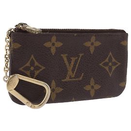 LOUIS VUITTON Monogram Pochette Cles Coin Purse M62650 LV Auth 196468