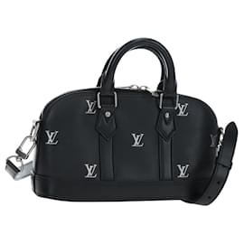 LOUIS VUITTON Borsa a mano Alma EW Pelle di vitello Nero M24529 LV Auth 192473SAM