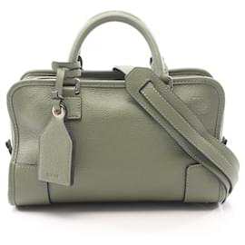 Borsa a mano Loewe Amazona 23 in pelle verde