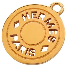 Hermes Gold Plated Pendant Necklace - Hermès