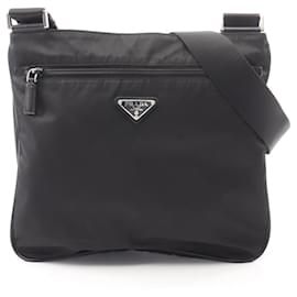 Bolsa de Ombro Prada TESSUTO + SAFFIANO