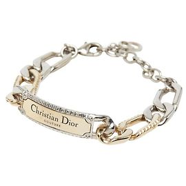 Bracciale a catena con placca logo Christian Dior Dior Couture