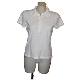Woolrich Polo bianca in cotone da donna