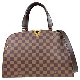 Borsa a tracolla Louis Vuitton Kensington Bowling Damier
