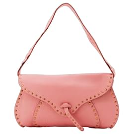 Céline Borsa a tracolla borchiata in pelle rosa Celine