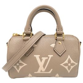 Borsa a mano Louis Vuitton Nano Speedy in Gray