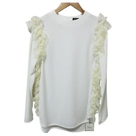 Autre Marque hue DAY TO EVENING Bluse mit Spitzenvolants an der Seite