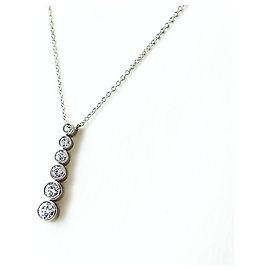 Collier pendentif Tiffany & Co. Jazz en platine avec diamants melee gradués