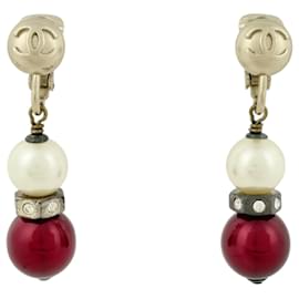 Orecchini a clip Chanel placcati oro con strass
