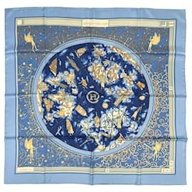 Hermès Foulard di seta Hermes Carre 90 World Map