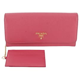 Cartera larga Prada de piel Saffiano