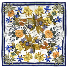 Hermès Hermes Carre 90 Fleurs d'Hellade Schal