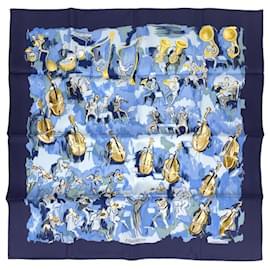 Hermès Foulard di seta Hermes Carre 90 Concerto