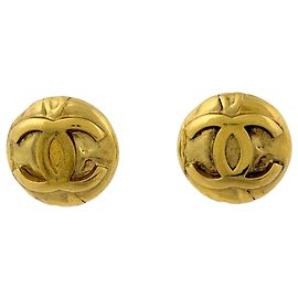 Orecchini a clip Chanel placcati oro