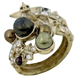 Chanel Gold Plated Band Ring