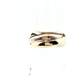 Cartier Trinity Ring aus 18K Rosa Weiß und Gelbgold