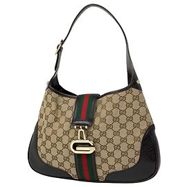 Borsa a tracolla Gucci in tela GG marrone