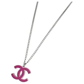 Collana Chanel Rosa e Argento
