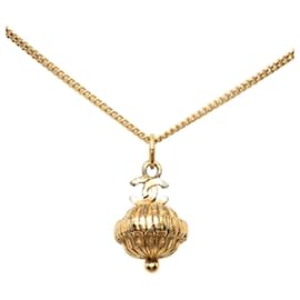 Collana con ciondolo a catena vintage Chanel Coco Mark