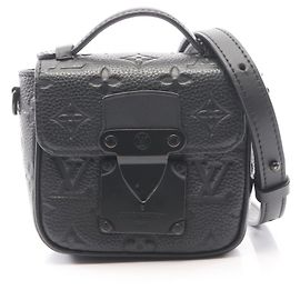 Borsa a mano 2-Way Louis Vuitton Pico S Lock Taurillon Monogram Noir