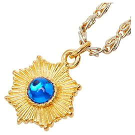 Collana a catena vintage Chanel Coco Mark Gripoix con pendente