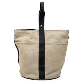 Hermès Beige Toile Saxo GM