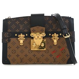 Louis Vuitton Brown Monogram Reverse Trunk Clutch