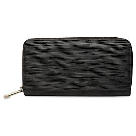 Portafoglio Long Zippy Louis Vuitton in Epi Nero