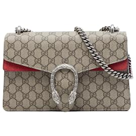 Borsa a tracolla Gucci Dionysus Medium GG Supreme Beige