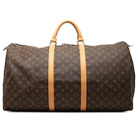 Louis Vuitton Brown Monogram Keepall 60