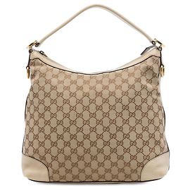 Gucci Beige Small GG Canvas Miss GG Hobo