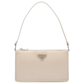 Bolso de hombro Prada Mini de piel Spazzolato Beige