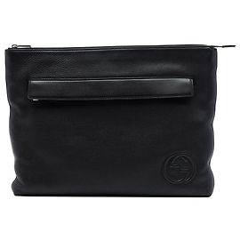 Clutch Soho Gucci in pelle di vitello nera