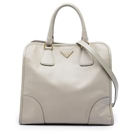 Borsa Shopping Prada Gray Saffiano Lux
