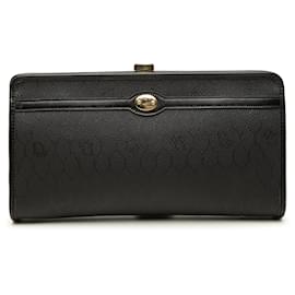 Clutch Dior in tela rivestita con motivo a nido d'ape nero