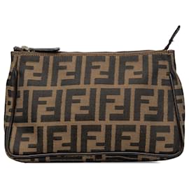 Pouch Fendi in tela Zucca marrone