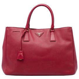 Borsa Satchel Prada Galleria Lux Large in Saffiano Rossa