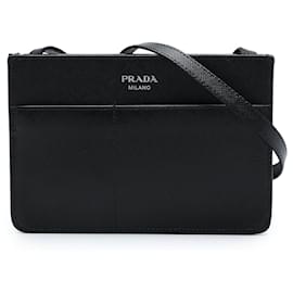 Borsa Prada Black Saffiano Soft Bandoliera