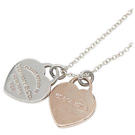 Tiffany & Co. Return to Double Heart Tag Anhänger Halskette